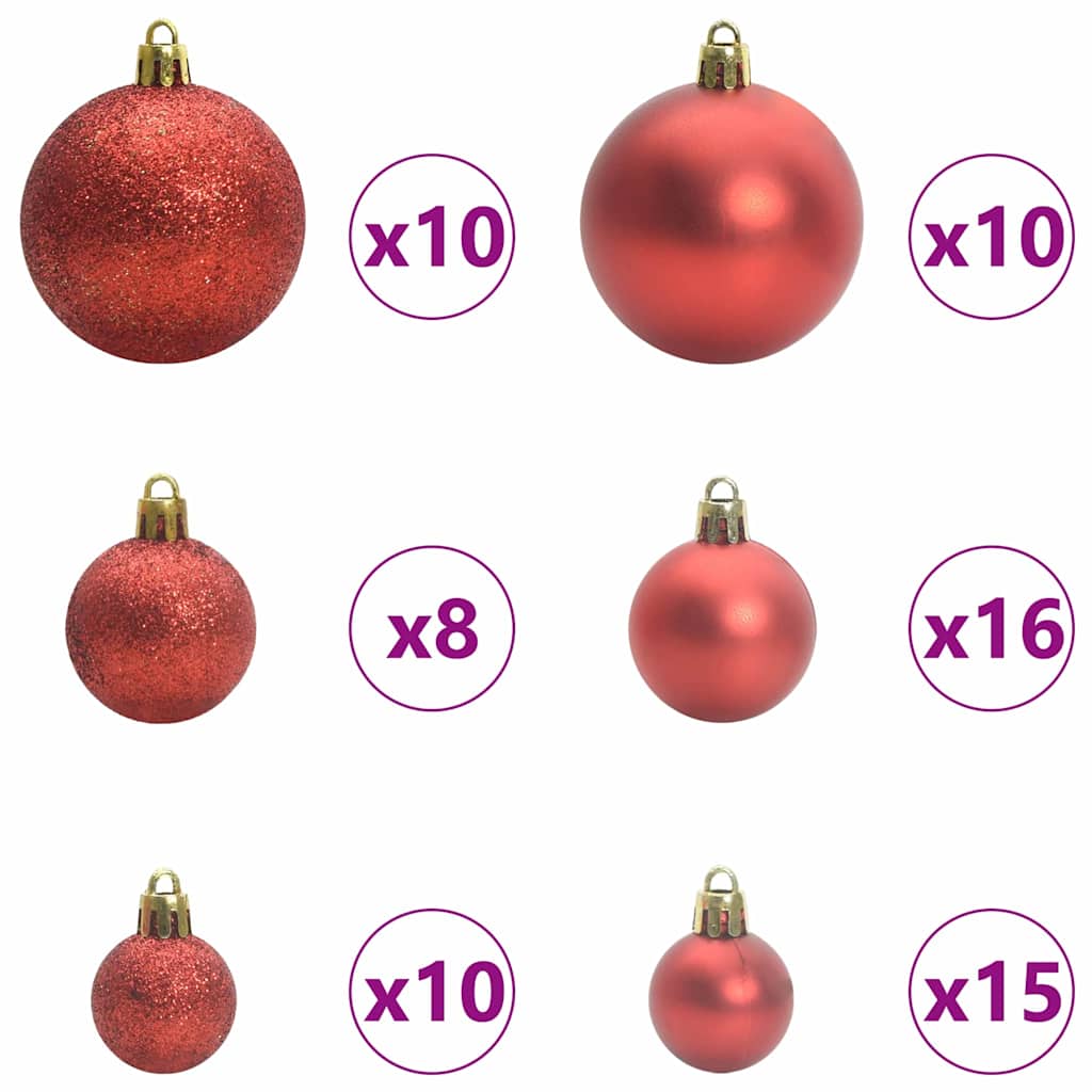 Konstgjord julgran Grön och Vit 180 cm PVC och metall