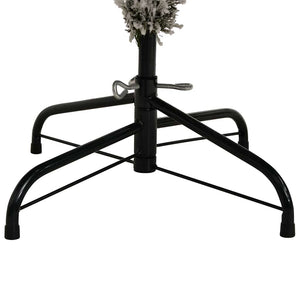 Konstgjord julgran Grön och Vit 240 cm PVC och metall