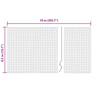 Dräneringsark Svart 0,5 x 10 m HDPE