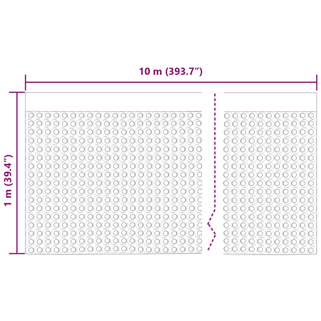 Dräneringsark Svart 1 x 10 m HDPE
