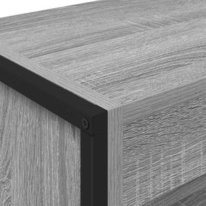 Bokskåp 2 pcs Grå Sonoma 80 x 30 x 155 cm Konstruerat trä