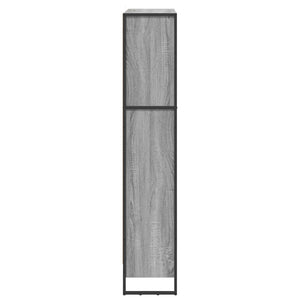 Bokskåp 2 pcs Grå Sonoma 80 x 30 x 155 cm Konstruerat trä