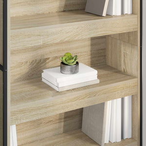 Bokskåp 2 pcs Sonoma 80 x 30 x 155 cm Konstruerat trä