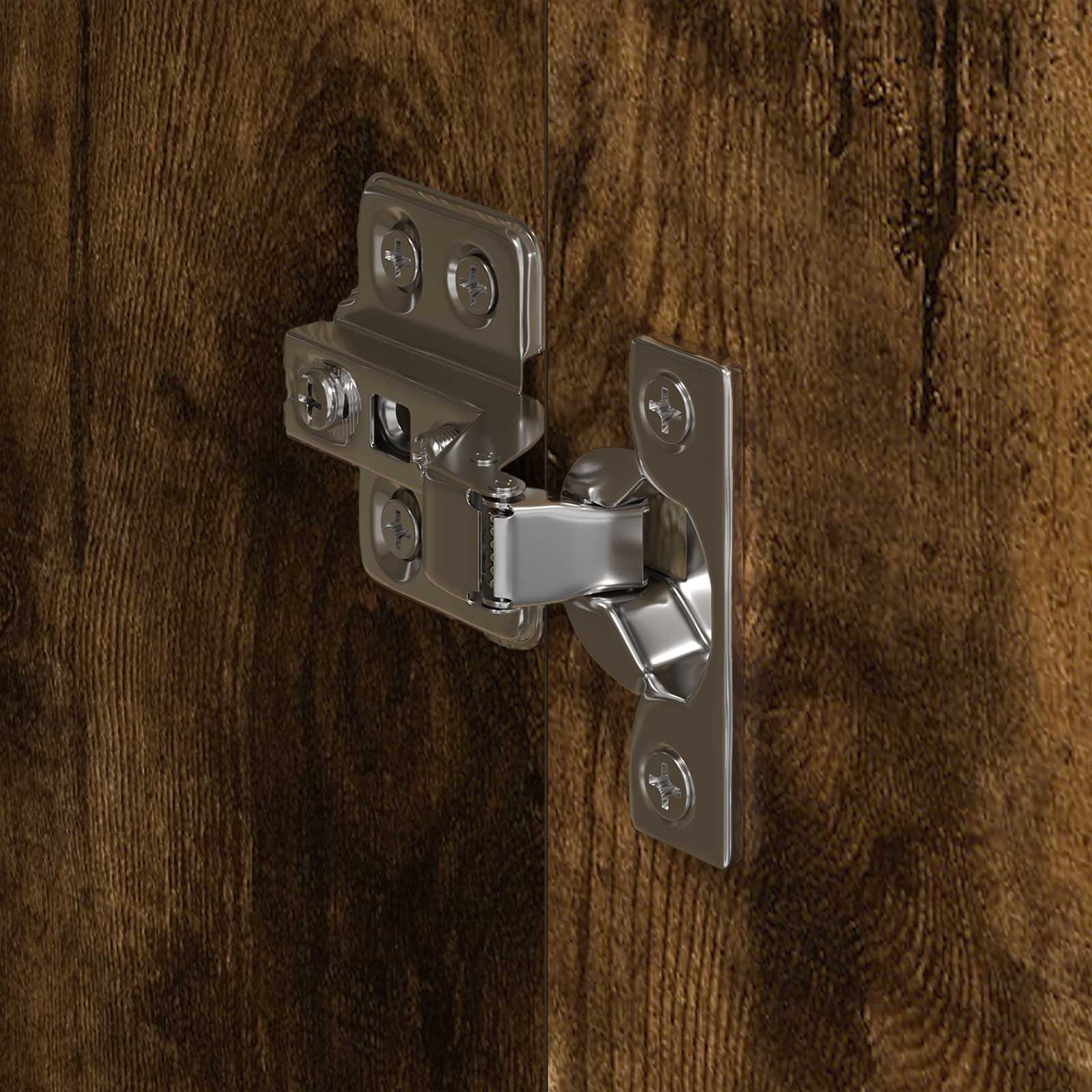 Garderob med dörr 2 pcs Rökek 50 x 50 x 200 cm Konstruerat trä