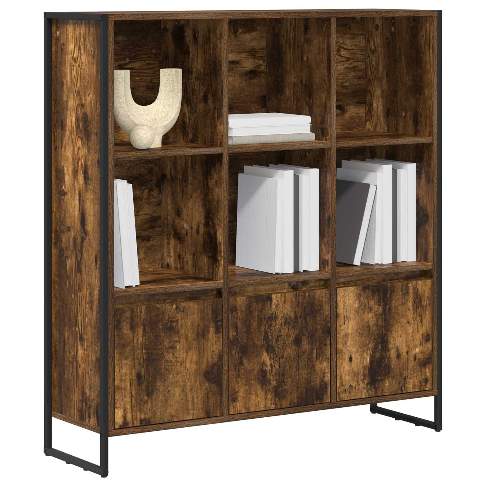 Bokskåp 2 pcs Rökek 99,5 x 30 x 108,5 cm Konstruerat trä