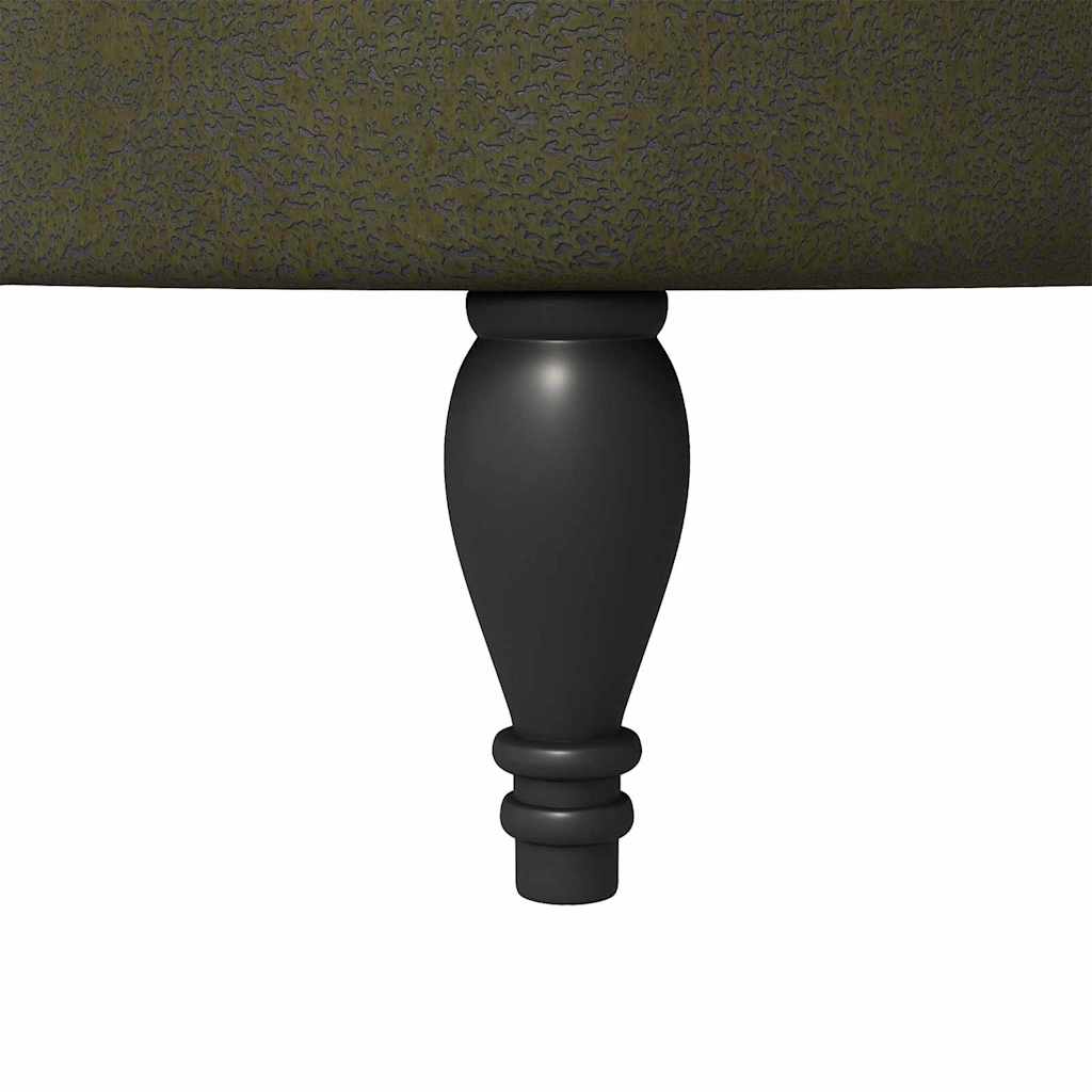 Slipperfåtölj Armégrön 56,5 x 70 x 110 cm Faux Mockaläder