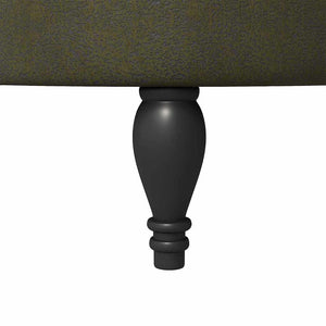 Slipperfåtölj Armégrön 56,5 x 70 x 110 cm Faux Mockaläder