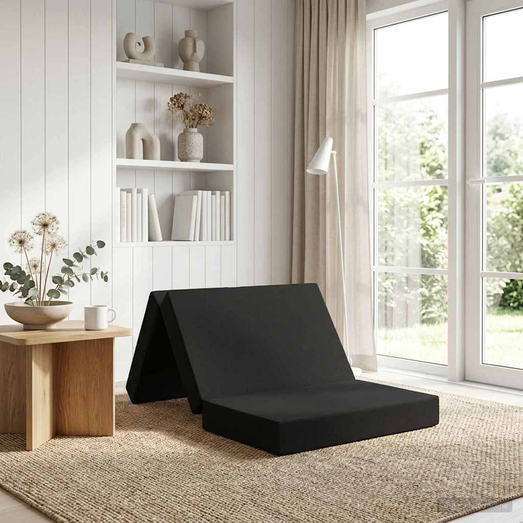 Fällbar Soffbed 90 x 67 x 45 cm Svart