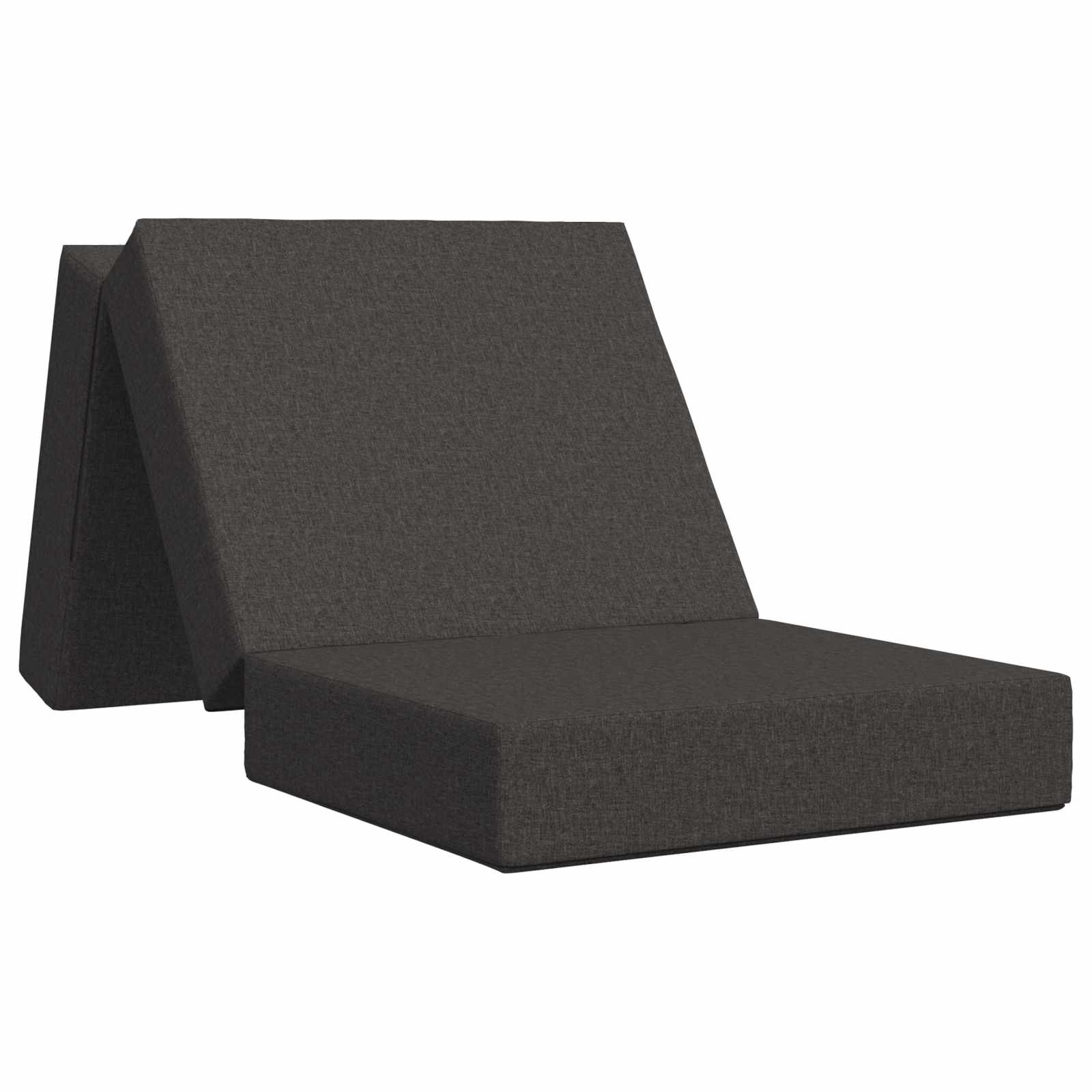 Fällbar Soffbed 90 x 67 x 45 cm Mörkgrå
