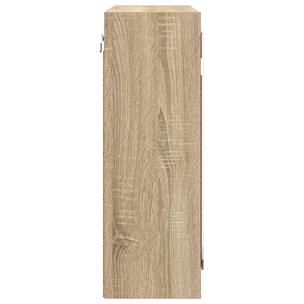 Badrumsspegelskåp Sonoma-ek 60 x 20 x 60 cm Konstruerat trä