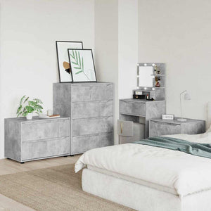 Förvaringsskåp Betonggrå 80 x 48 x 57 cm Konstruerat trä