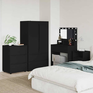 Förvaringsskåp Svart 60 x 48 x 81 cm Konstruerat trä