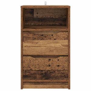 Sängbord med låda Gammalt trä 40 x 30 x 467 cm Konstruerat trä