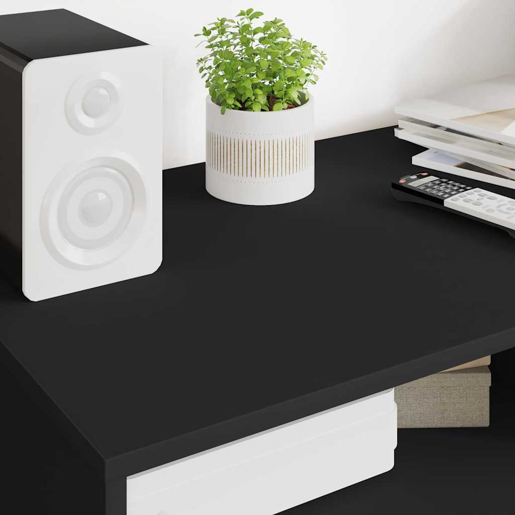 TV-skåp med låda Svart 100 x 48 x 43 cm Konstruerat trä