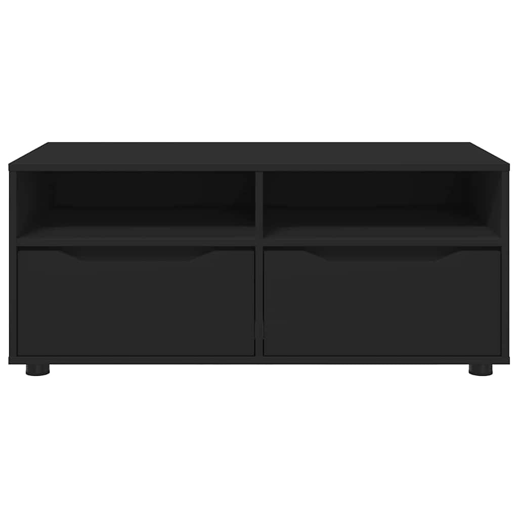 TV-skåp med låda Svart 100 x 48 x 43 cm Konstruerat trä