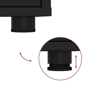 TV-skåp med låda Svart 100 x 48 x 43 cm Konstruerat trä