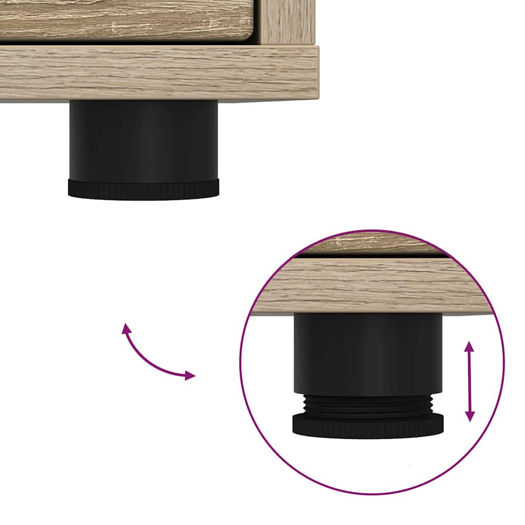 TV-skåp med låda Sonoma-ek 100 x 48 x 43 cm Konstruerat trä