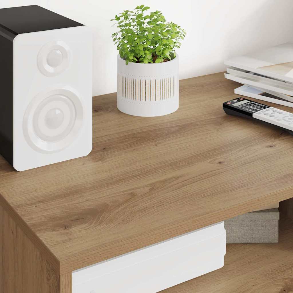 TV-skåp med låda Artisan Ek 100 x 48 x 43 cm Konstruerat trä