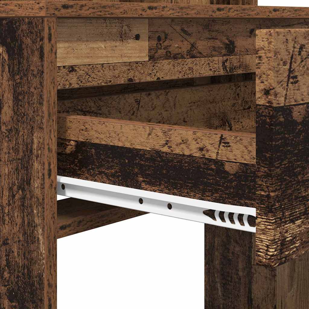 Sängrum Smyckesbord med låda Gammalt trä 80 x 39,6 x 135 cm