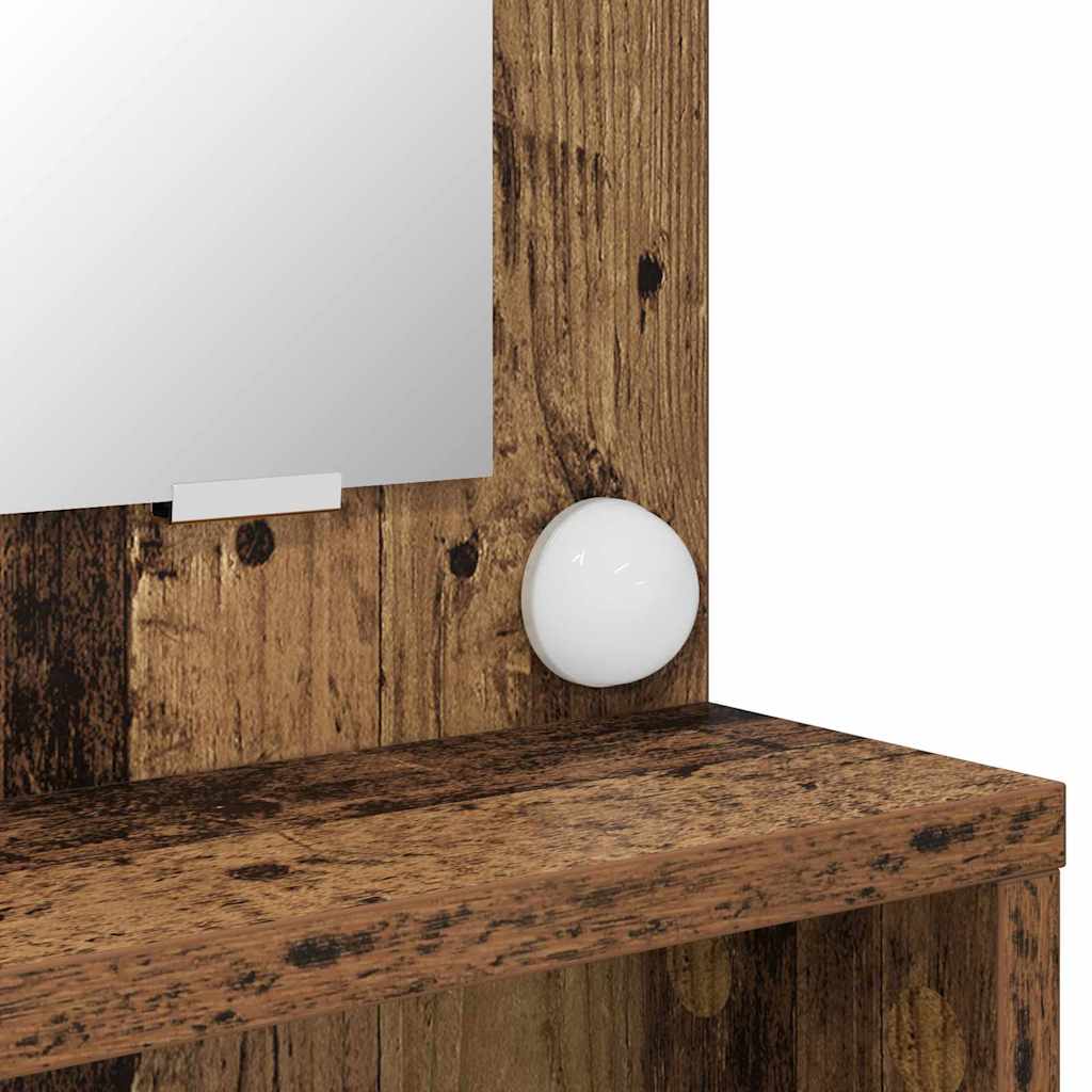 Sängrum Smyckesbord med låda Gammalt trä 80 x 39,6 x 135 cm