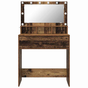 Sängrum Smyckesbord med låda Gammalt trä 80 x 39,6 x 135 cm