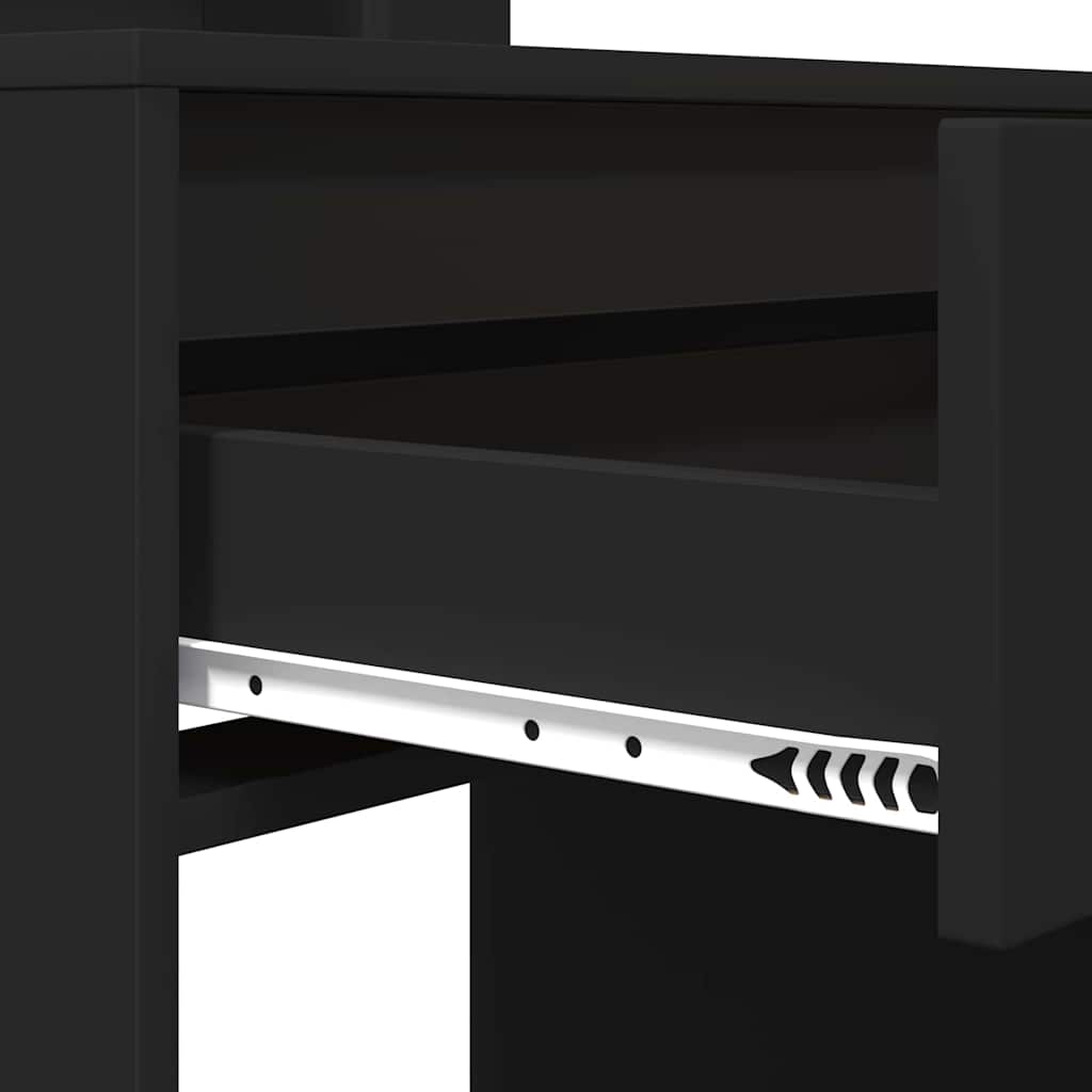 Sängrum Smyckesbord Svart 80 x 39,6 x 135 cm Konstruerat trä