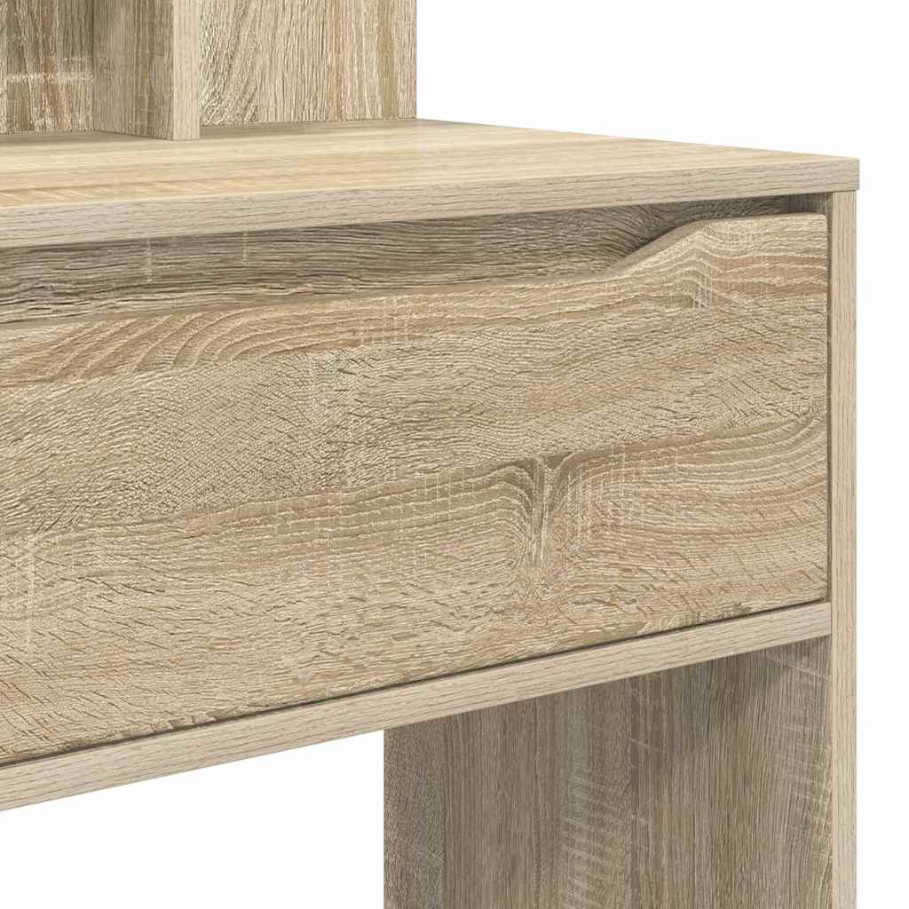 Sängrum Smyckesbord med låda Sonoma-ek 80 x 39,6 x 135 cm