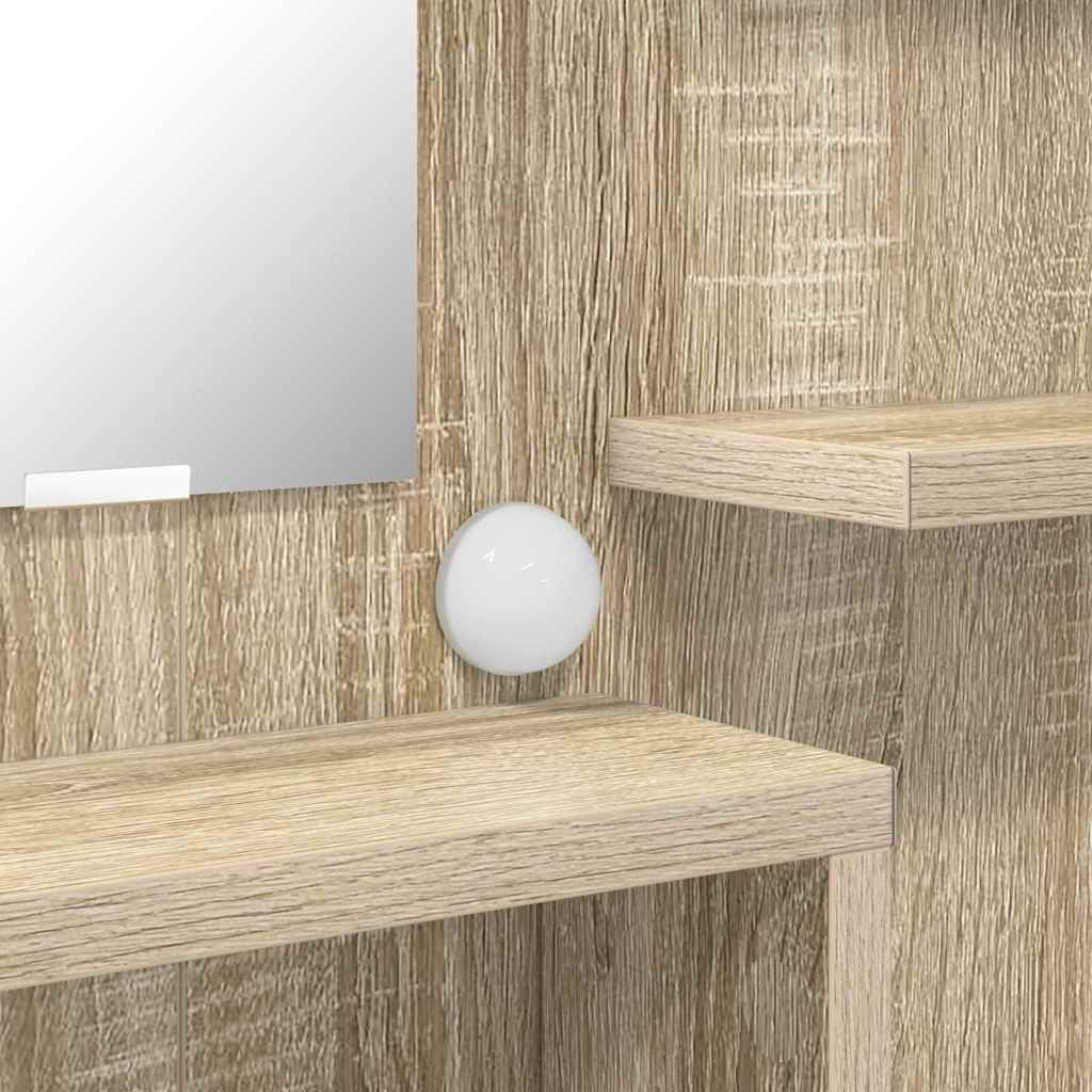 Sängrum Smyckesbord med låda Sonoma-ek 80 x 39,6 x 135 cm