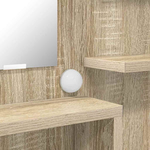 Sängrum Smyckesbord med låda Sonoma-ek 80 x 39,6 x 135 cm