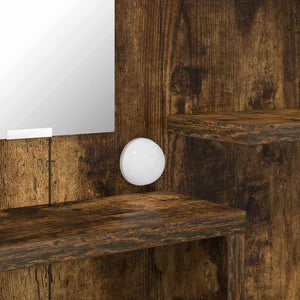 Sängrum Smyckesbord Rökt ek 80 x 39,6 x 135 cm Konstruerat trä