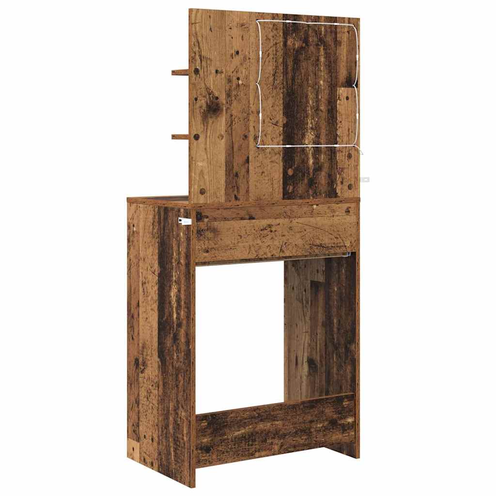 Sängrum Smyckesbord med låda Gammalt trä 80 x 39,6 x 135 cm