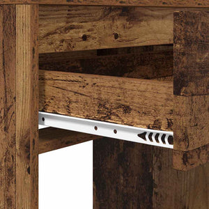 Sängrum Smyckesbord med låda Gammalt trä 80 x 39,6 x 135 cm