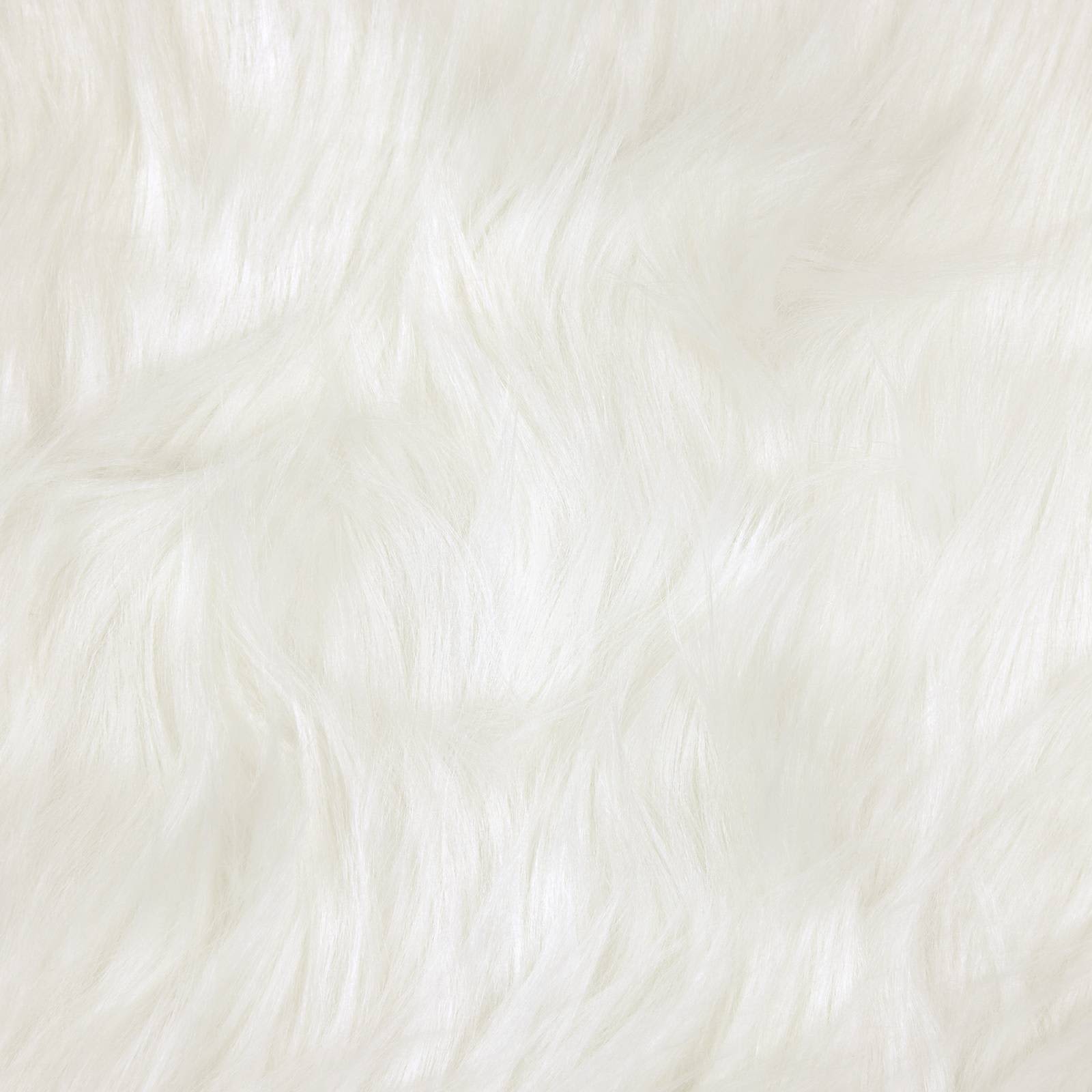 Fusk Skinnmatta Tafalla Vit Ø 100 cm Polyester