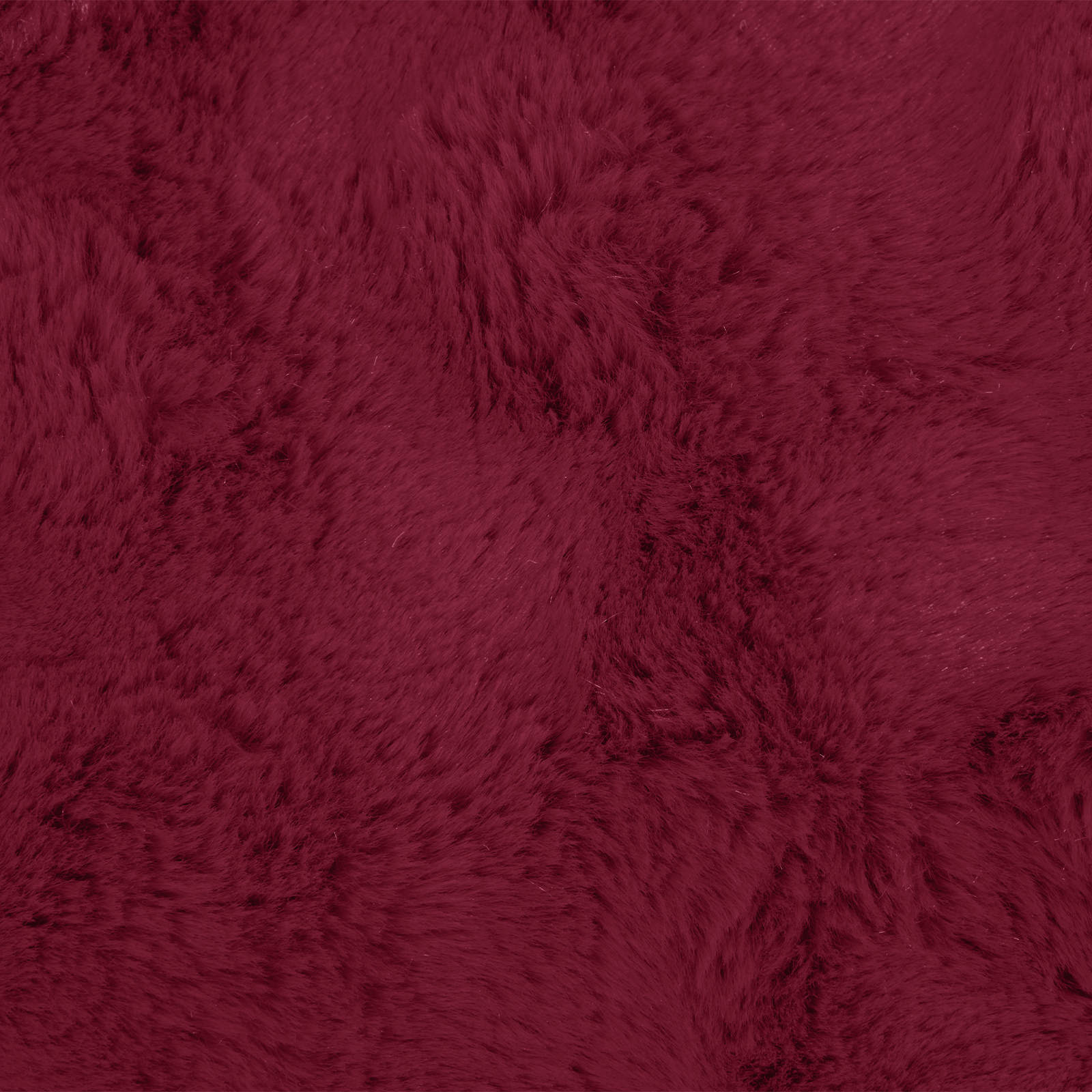 Faux Kaninpäls Filt 4 pcs Bordeaux Röd 220 x 240 cm Polyester