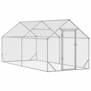 Hönshus Silver 400x170x177cm Galvaniserat Stål