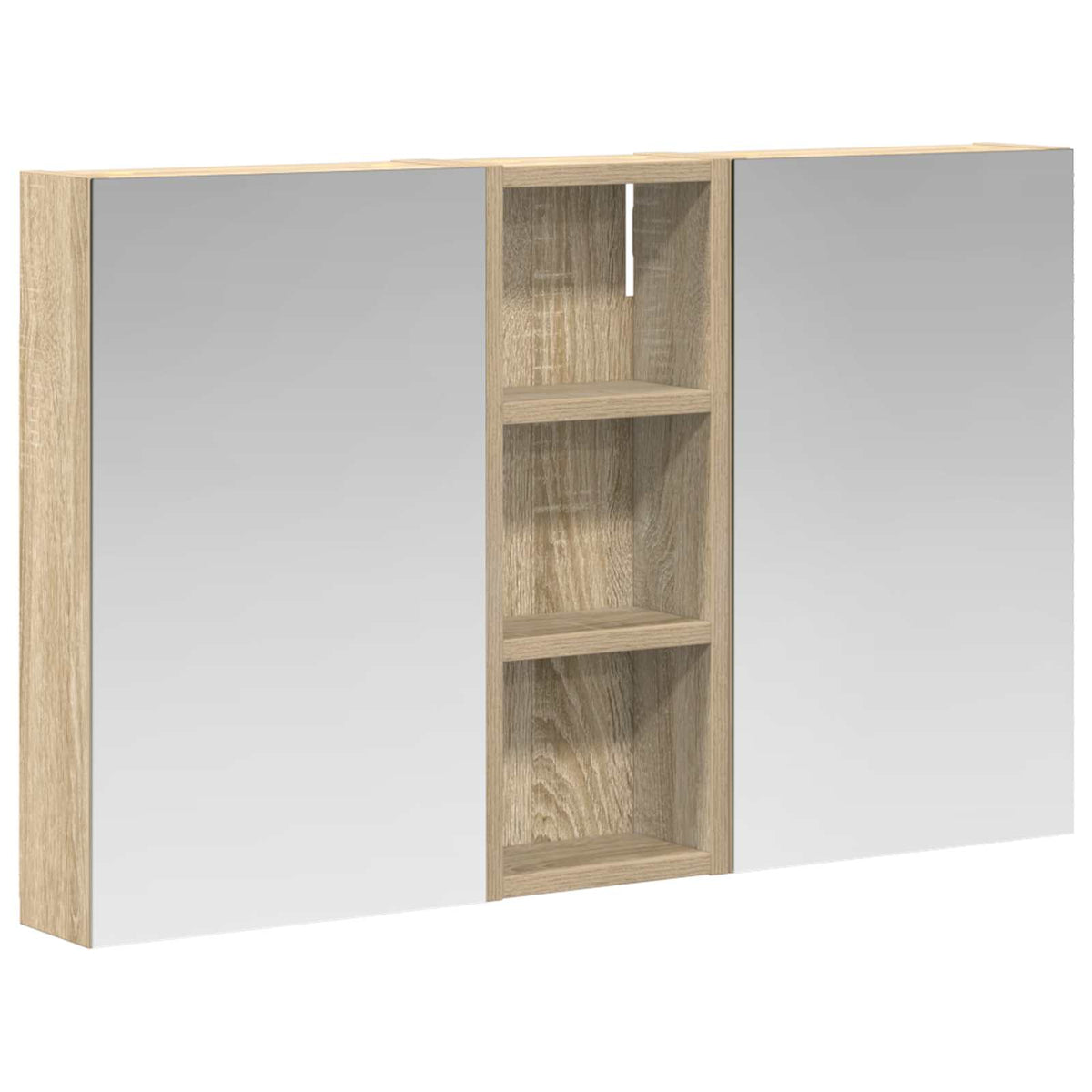 Badrumsskåpsset 3 st 80 x 10,5 x 50 cm Konstruerat trä