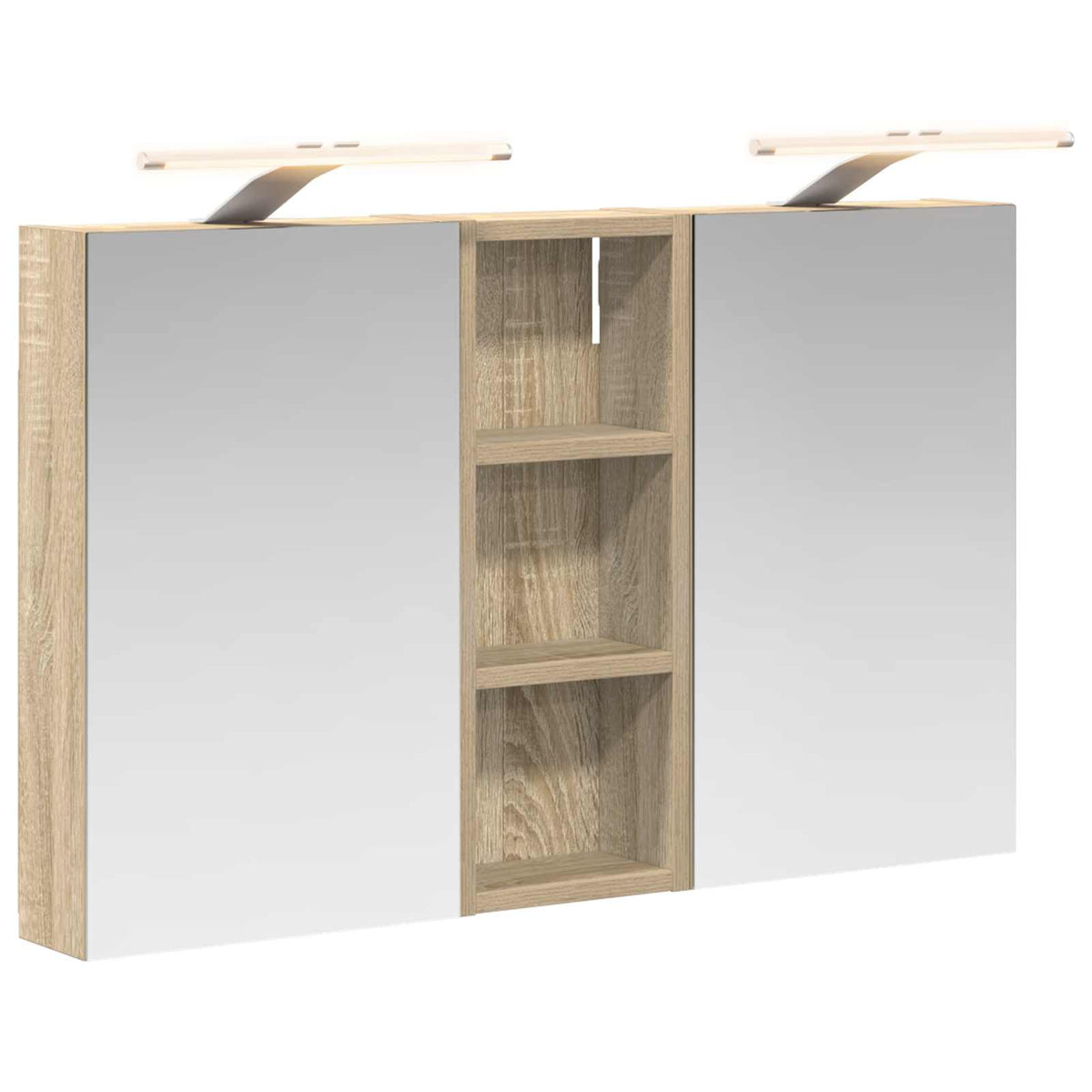 Badrumsskåpsset 3 st 80 x 10,5 x 50 cm Konstruerat trä