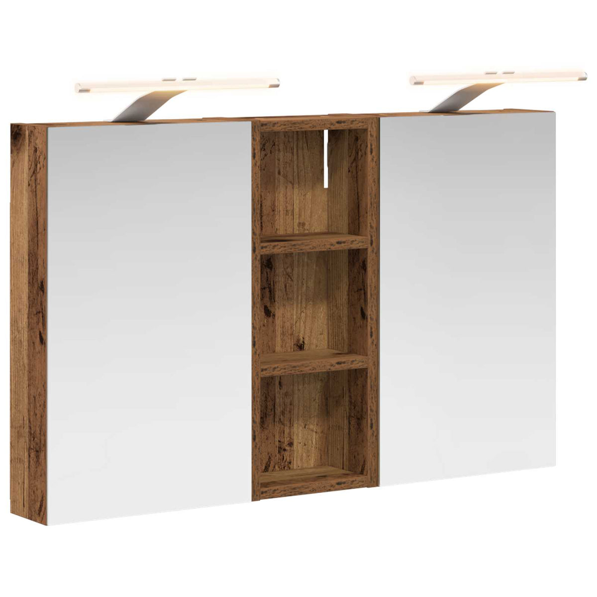 Badrumsskåpsset 3 st 80 x 10,5 x 50 cm Konstruerat trä
