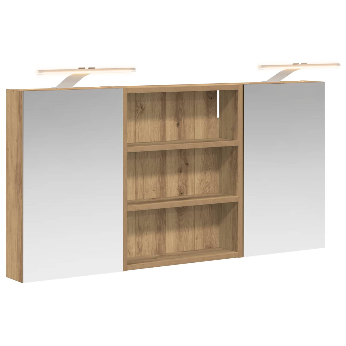Badrumsskåpsset 3 st 100 x 10,5 x 50 cm Konstruerat trä