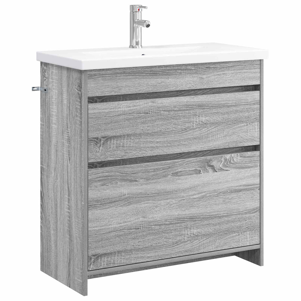 Badrumsmöbelset Grå Sonoma 81 x 40 x 84,5 cm Konstruerat trä