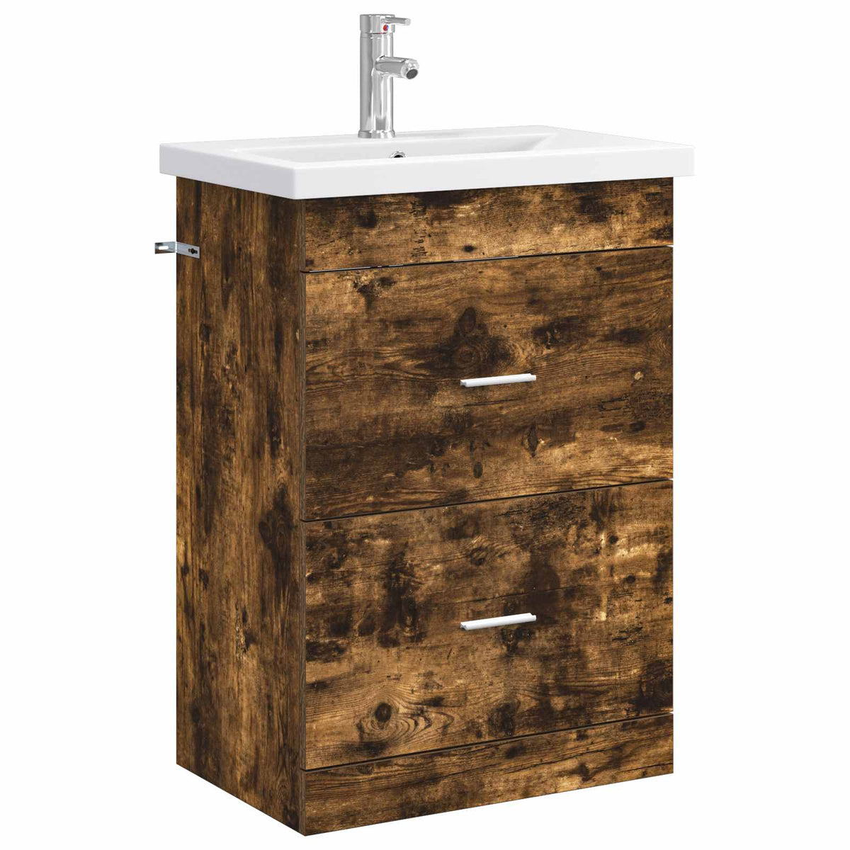 Badrumsmöbelset Rökt ek 61 x 40 x 84,5 cm Konstruerat trä