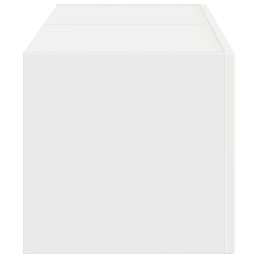 TV Vägghylla 2 pcs Vit 60 x 31 x 29.5 cm Konstruerat trä