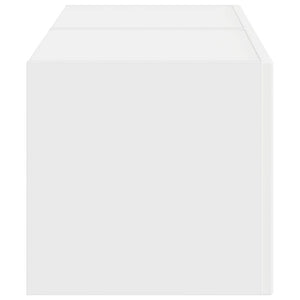 TV Vägghylla 2 pcs Vit 60 x 31 x 29.5 cm Konstruerat trä