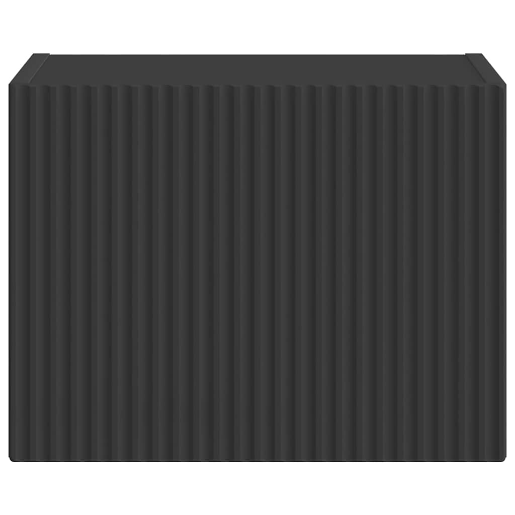 TV Vägghylla Svart 60 x 31 x 29.5 cm Konstruerat trä