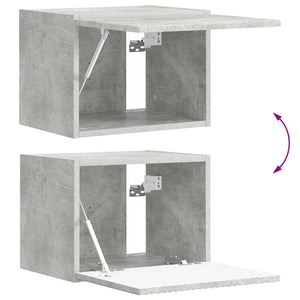 TV Vägghylla Betong 60 x 31 x 29.5 cm Konstruerat trä