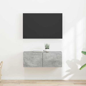 TV Vägghylla 2 pcs Betong 60 x 31 x 29.5 cm Konstruerat trä