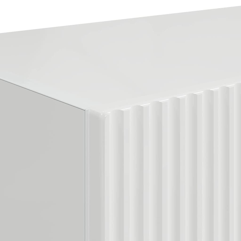 TV Vägghylla Glansig Vit 60 x 31 x 29.5 cm Konstruerat trä