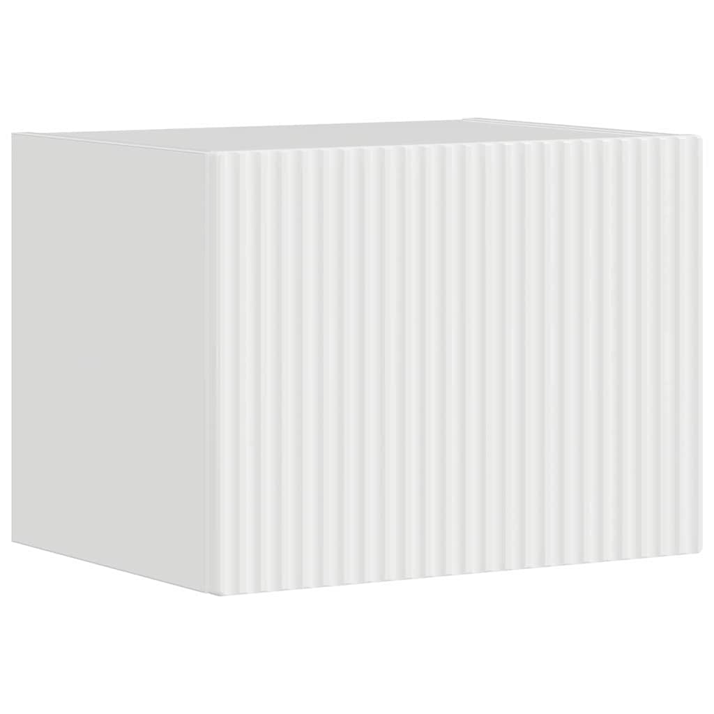 TV Vägghylla Glansig Vit 60 x 31 x 29.5 cm Konstruerat trä