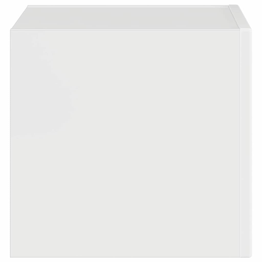 TV Vägghylla Glansig Vit 60 x 31 x 29.5 cm Konstruerat trä