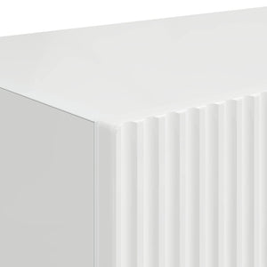 TV Vägghylla Väggmonterad 2 pcs Glansig Vit 60 x 31 x 29.5 cm